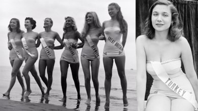 1952 Türkiye güzeli Gelengül Melek Erman’a veda