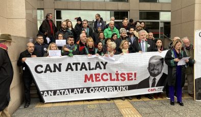 Çağlayan Adliyesi önünde Can Atalay’ın mektubu okundu