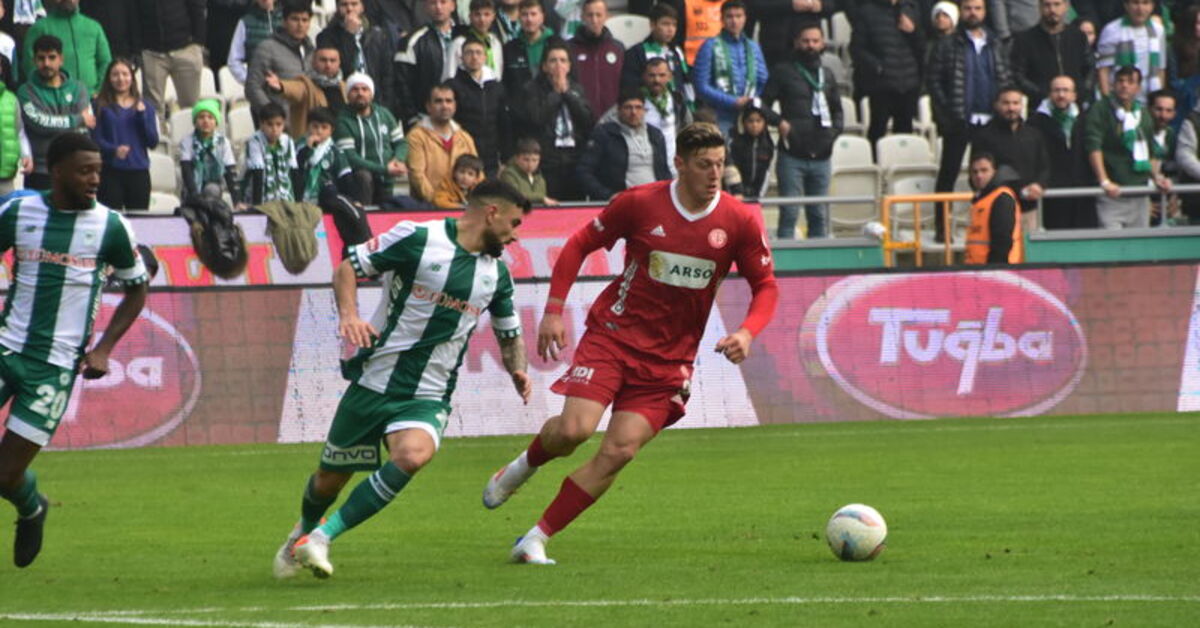 Konyaspor – Antalyaspor: 1-1 (MAÇ SONUCU)