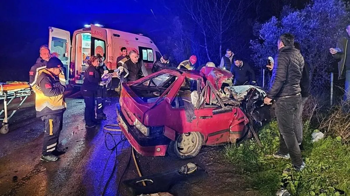 Bursa’da tır ile otomobil çarpıştı: 1 ölü, 2 yaralı