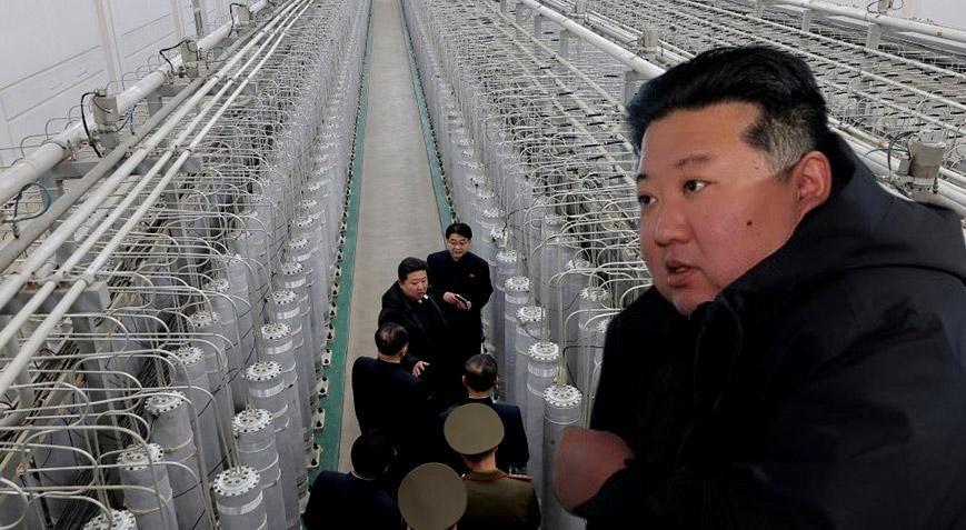 Kim Jong-Un’dan tedirgin eden talimat! Nükleer silah fabrikasında böyle poz verdi
