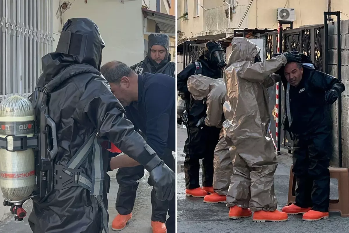 Mersin’de fare zehri faciası: 2 çocuğun hayatını kaybettiği eve ekipler özel kıyafetle girdi